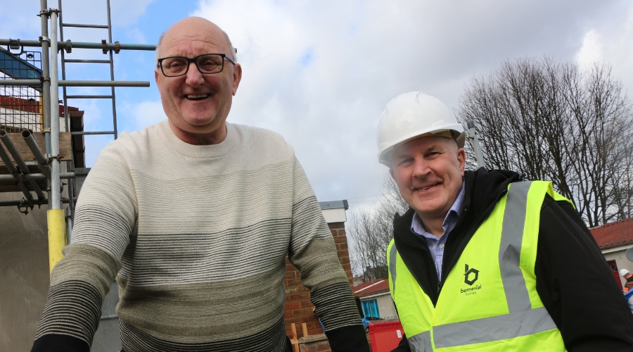 Ken Taylor Smiling With A Tenant